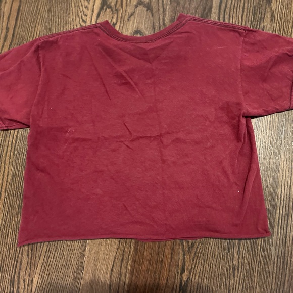 Brandy Melville Cropped Boston tee one-size euc - Picture 3 of 3